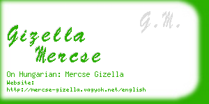 gizella mercse business card